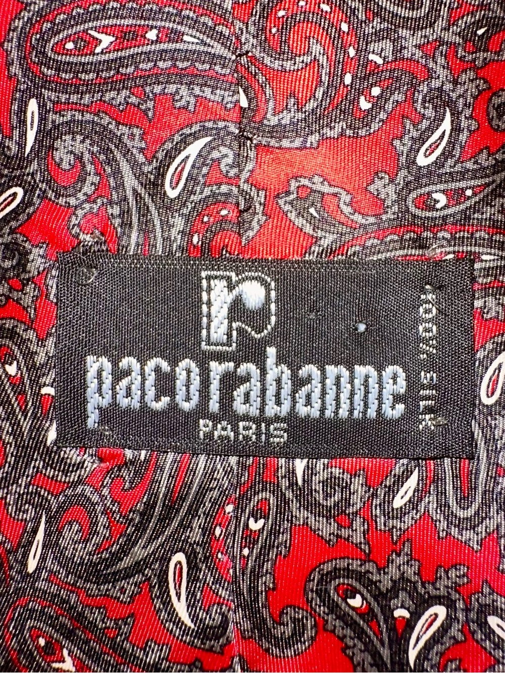 Paco Rabanne tie c.1960s VGC